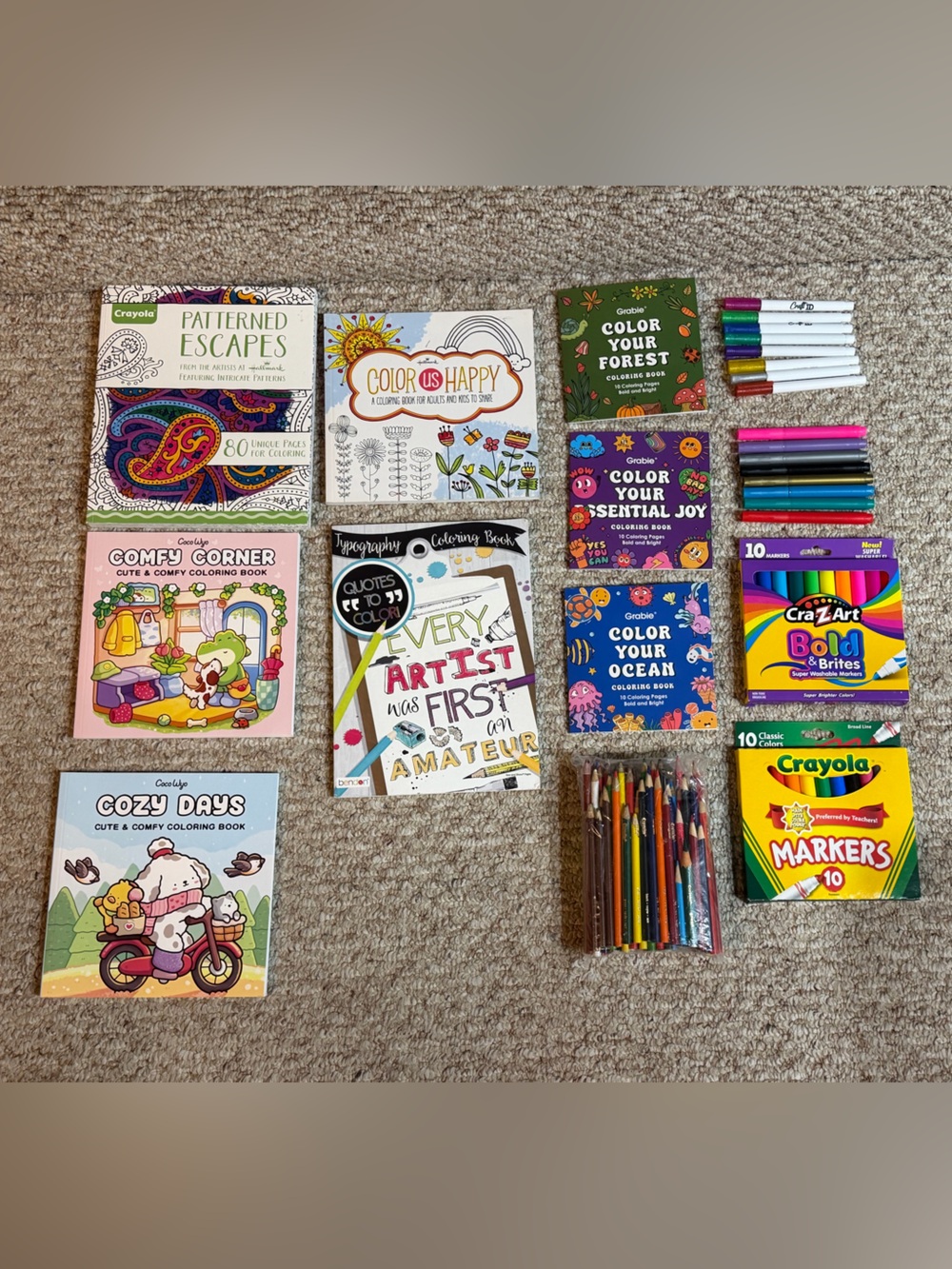 Adult Coloring Book/Marker Collection